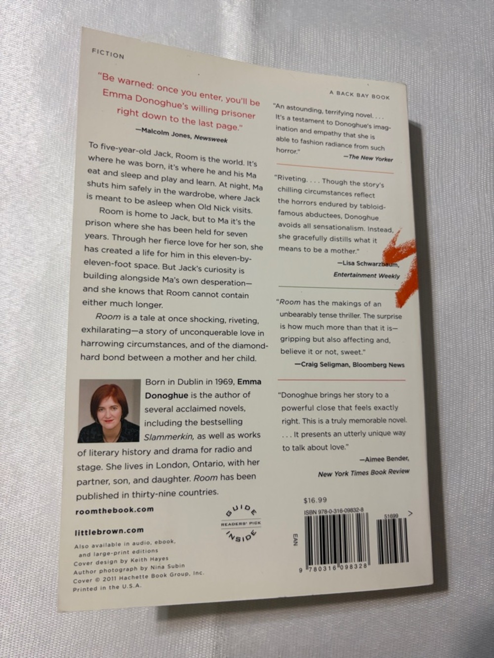 Room by Emma Donoghue - White Cover with Multicolor Title - Picture 3 of 7